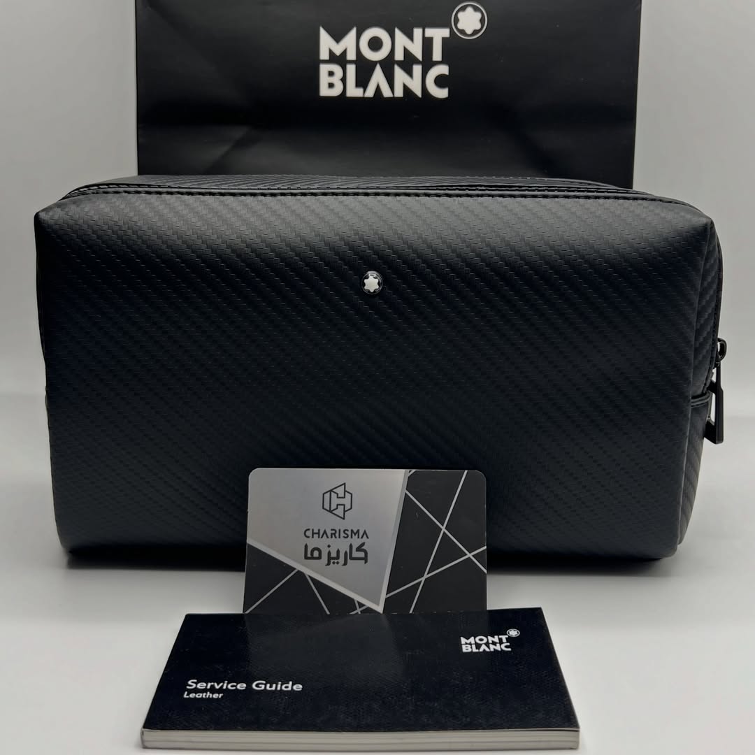 شوزبگ مردانه چرم طبیعی مون بلان / Montblanc Washbag / Montblanc Shoesbag