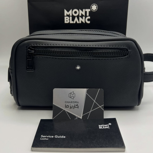 شوزبگ مردانه چرم طبیعی مون بلان / Montblanc Washbag / Montblanc Shoesbag