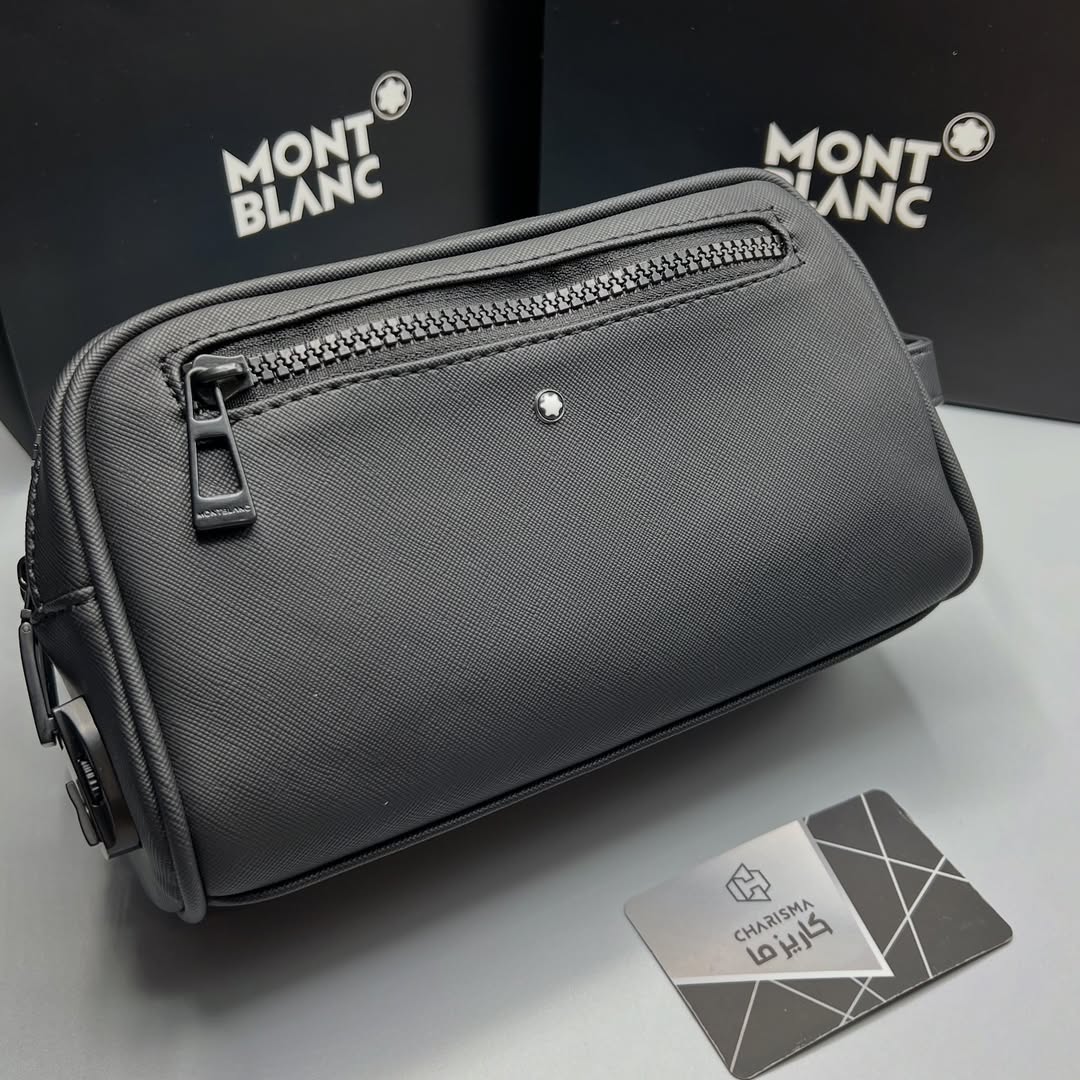 واش بگ مردانه چرم برند MONTBLANC / Elegant Gift Choice