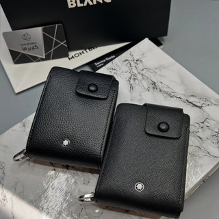 کیف کارت چرم مردانه MONTBLANC کیفیت پرمیوم مستر مدل آکاردئونی دکمه ای