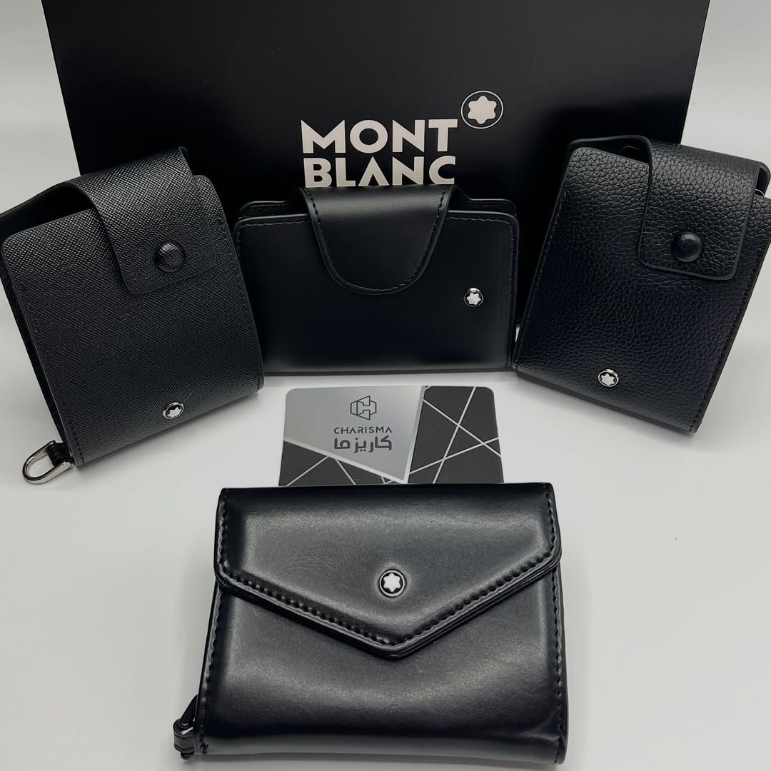 جاکارتی آکاردئونی MONTBLANC | کیف کارت اکاردیونی مون بلان
