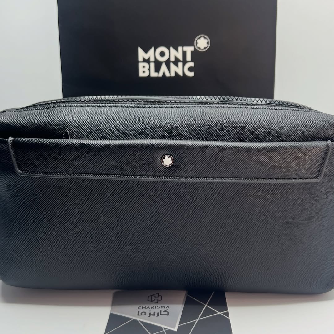 کیف چرم مردانه دوزیپ لوکس و با کیفیت MONTBLANC