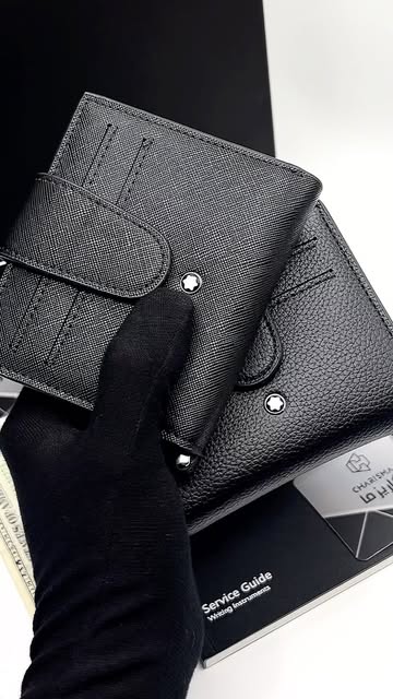 کیف پول و جاکارتی مونتبلانک + جعبه و کارت