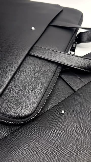 کیف لپ‌تاپی لوکس چرم سافیانو و فلوتر Montblanc