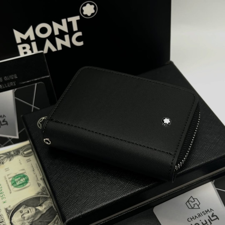 جاکارتی آکاردئونی چرم مونتبلان / Montblanc Zipper cardholder