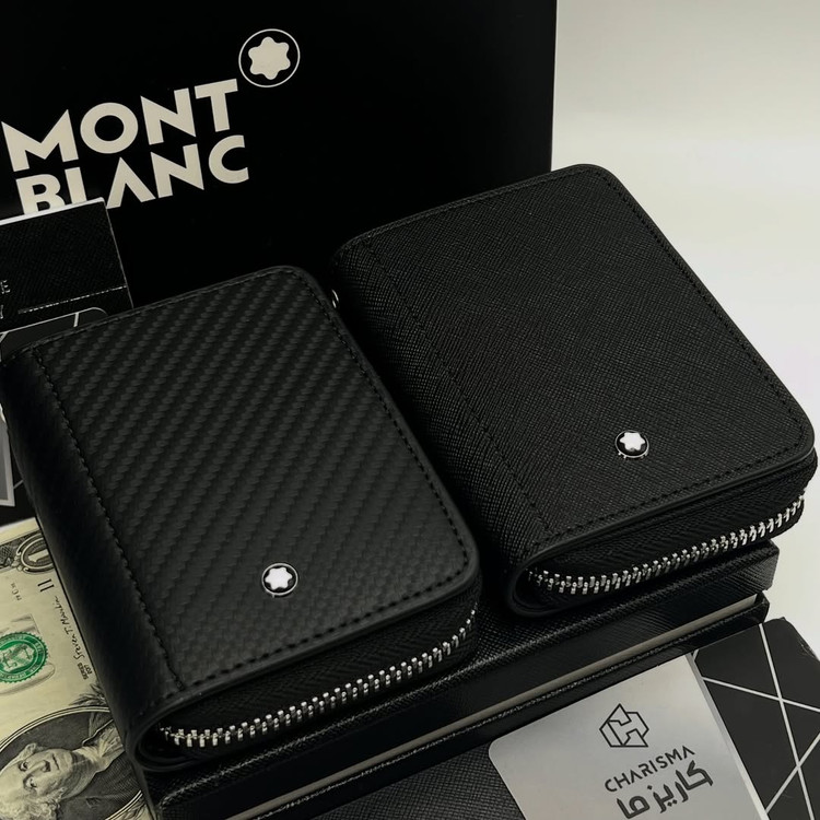 جاکارتی آکاردئونی چرم مونتبلان / Montblanc Zipper cardholder