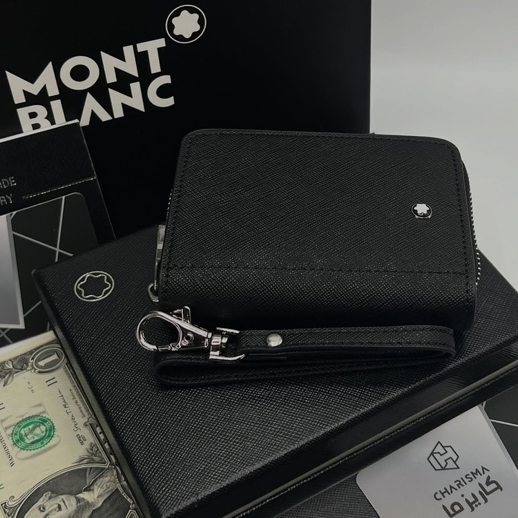 جاکارتی آکاردئونی چرم مونتبلان / Montblanc Zipper cardholder